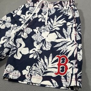Boston Red Sox Swim Trunks Shorts Mens Size M Blue Floral G-III‎ MLB Baseball
